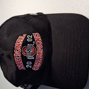 Men’s 2002 Ohio State Buckeyes National Champions Headshots Adjustable Hat